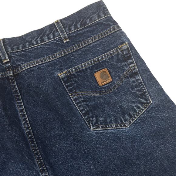 Carhartt B17 Jeans Relaxed Fit Tapered Leg Blue Men's 42 Denim Work Pants Casual - Picture 10 of 10